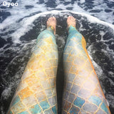Retro Mermaid Leggings Fitness Apparel