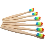 Rainbow Bamboo Toothbrush Oral Care