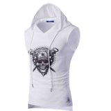 Vest Hoody Fitness T Shirts  Sleeveless