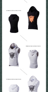 Vest Hoody Fitness T Shirts  Sleeveless