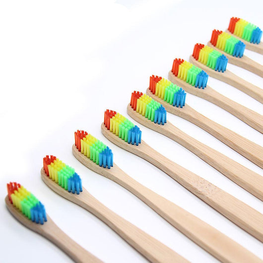 Rainbow Bamboo Toothbrush Oral Care